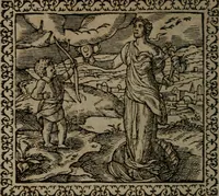 An illustration from Emblemata : et aliquot nummi antiqui operis (1566)