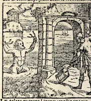 An illustration from Emblemata, et aliqvot nvmmi antiqvi operis, Ioan. Sambvci Tirnaviensis Pannonii (1584)