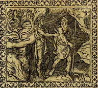 An illustration from Emblemata, et aliqvot nvmmi antiqvi operis (1566)