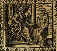 An illustration from Emblemata, et aliqvot nvmmi antiqvi operis (1566)