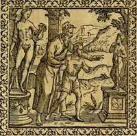 An illustration from Emblemata, et aliqvot nvmmi antiqvi operis (1566)