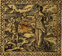 An illustration from Emblemata, et aliqvot nvmmi antiqvi operis (1566)