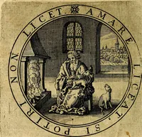 An illustration from Emblemata ethico politica. Ingenuâ at que eruditâ interpretatione nunc primùm illustrata (1669)