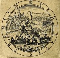 An illustration from Emblemata ethico politica. Ingenuâ at que eruditâ interpretatione nunc primùm illustrata (1669)