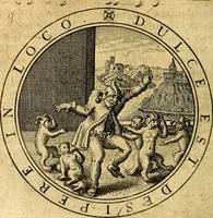 Picture 25 of 103 from Emblemata ethico politica. Ingenuâ at que eruditâ interpretatione nunc primùm illustrata (1669), leaf 55