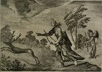 An illustration from Emblemata Florentii Schoonhovii I.C. Goudani : partim moralia partim etiam civilia : cum latiori eorundem ejusdem auctoris interpretatione : accedunt et alia quaedam poëmatia in alijs poematum suorum libris non contenta (1648)