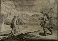 An illustration from Emblemata Florentii Schoonhovii I.C. Goudani : partim moralia partim etiam civilia : cum latiori eorundem ejusdem auctoris interpretatione : accedunt et alia quaedam poëmatia in alijs poematum suorum libris non contenta (1648)