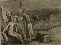 An illustration from Emblemata Florentii Schoonhovii I.C. Goudani : partim moralia partim etiam civilia : cum latiori eorundem ejusdem auctoris interpretatione : accedunt et alia quaedam poëmatia in alijs poematum suorum libris non contenta (1648)