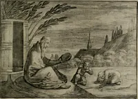 An illustration from Emblemata Florentii Schoonhovii I.C. Goudani : partim moralia partim etiam civilia : cum latiori eorundem ejusdem auctoris interpretatione : accedunt et alia quaedam poëmatia in alijs poematum suorum libris non contenta (1648)