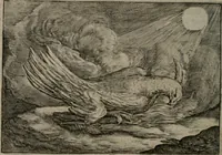 An illustration from Emblemata Florentii Schoonhovii I.C. Goudani : partim moralia partim etiam civilia : cum latiori eorundem ejusdem auctoris interpretatione : accedunt et alia quaedam poëmatia in alijs poematum suorum libris non contenta (1648)