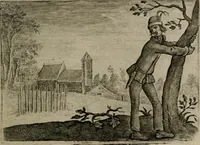 An illustration from Emblemata Florentii Schoonhovii I.C. Goudani : partim moralia partim etiam civilia : cum latiori eorundem ejusdem auctoris interpretatione : accedunt et alia quaedam poëmatia in alijs poematum suorum libris non contenta (1648)