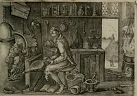 An illustration from Emblemata Florentii Schoonhovii I.C. Goudani : partim moralia partim etiam civilia : cum latiori eorundem ejusdem auctoris interpretatione : accedunt et alia quaedam poëmatia in alijs poematum suorum libris non contenta (1648)