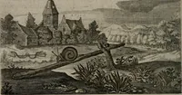 An illustration from Emblemata Florentii Schoonhovii I.C. Goudani : partim moralia partim etiam civilia : cum latiori eorundem ejusdem auctoris interpretatione : accedunt et alia quaedam poëmatia in alijs poematum suorum libris non contenta (1648)