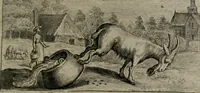 An illustration from Emblemata Florentii Schoonhovii I.C. Goudani : partim moralia partim etiam civilia : cum latiori eorundem ejusdem auctoris interpretatione : accedunt et alia quaedam poëmatia in alijs poematum suorum libris non contenta (1648)