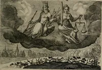 An illustration from Emblemata Florentii Schoonhovii I.C. Goudani : partim moralia partim etiam civilia : cum latiori eorundem ejusdem auctoris interpretatione : accedunt et alia quaedam poëmatia in alijs poematum suorum libris non contenta (1648)