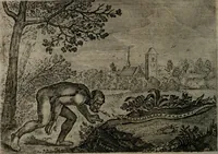 An illustration from Emblemata Florentii Schoonhovii I.C. Goudani : partim moralia partim etiam civilia : cum latiori eorundem ejusdem auctoris interpretatione : accedunt et alia quaedam poëmatia in alijs poematum suorum libris non contenta (1648)