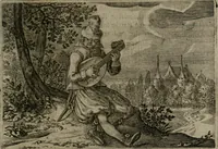 An illustration from Emblemata Florentii Schoonhovii I.C. Goudani : partim moralia partim etiam civilia : cum latiori eorundem ejusdem auctoris interpretatione : accedunt et alia quaedam poëmatia in alijs poematum suorum libris non contenta (1648)