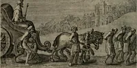 An illustration from Emblemata Florentii Schoonhovii I.C. Goudani : partim moralia partim etiam civilia : cum latiori eorundem ejusdem auctoris interpretatione : accedunt et alia quaedam poëmatia in alijs poematum suorum libris non contenta (1648)