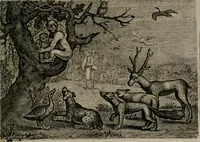 An illustration from Emblemata Florentii Schoonhovii I.C. Goudani : partim moralia partim etiam civilia : cum latiori eorundem ejusdem auctoris interpretatione : accedunt et alia quaedam poëmatia in alijs poematum suorum libris non contenta (1648)