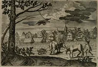 An illustration from Emblemata Florentii Schoonhovii I.C. Goudani : partim moralia partim etiam civilia : cum latiori eorundem ejusdem auctoris interpretatione : accedunt et alia quaedam poëmatia in alijs poematum suorum libris non contenta (1648)