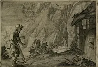 An illustration from Emblemata Florentii Schoonhovii I.C. Goudani : partim moralia partim etiam civilia : cum latiori eorundem ejusdem auctoris interpretatione : accedunt et alia quaedam poëmatia in alijs poematum suorum libris non contenta (1648)