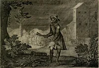 An illustration from Emblemata Florentii Schoonhovii I.C. Goudani : partim moralia partim etiam civilia : cum latiori eorundem ejusdem auctoris interpretatione : accedunt et alia quaedam poëmatia in alijs poematum suorum libris non contenta (1648)