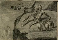 An illustration from Emblemata Florentii Schoonhovii I.C. Goudani : partim moralia partim etiam civilia : cum latiori eorundem ejusdem auctoris interpretatione : accedunt et alia quaedam poëmatia in alijs poematum suorum libris non contenta (1648)