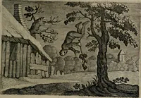 An illustration from Emblemata Florentii Schoonhovii I.C. Goudani : partim moralia partim etiam civilia : cum latiori eorundem ejusdem auctoris interpretatione : accedunt et alia quaedam poëmatia in alijs poematum suorum libris non contenta (1648)