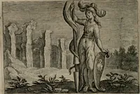 An illustration from Emblemata Florentii Schoonhovii I.C. Goudani : partim moralia partim etiam civilia : cum latiori eorundem ejusdem auctoris interpretatione : accedunt et alia quaedam poëmatia in alijs poematum suorum libris non contenta (1648)