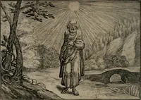 An illustration from Emblemata Florentii Schoonhovii I.C. Goudani : partim moralia partim etiam civilia : cum latiori eorundem ejusdem auctoris interpretatione : accedunt et alia quaedam poëmatia in alijs poematum suorum libris non contenta (1648)