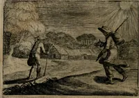 An illustration from Emblemata Florentii Schoonhovii I.C. Goudani, : partim moralia, partim etiam civilia. Cum latiori eorundem ejusdem auctoris interpretatione. (1618)
