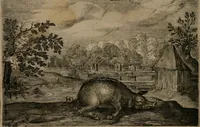 An illustration from Emblemata Florentii Schoonhovii I.C. Goudani, : partim moralia, partim etiam civilia. Cum latiori eorundem ejusdem auctoris interpretatione. (1618)