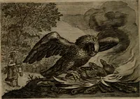 An illustration from Emblemata Florentii Schoonhovii I.C. Goudani, : partim moralia, partim etiam civilia. Cum latiori eorundem ejusdem auctoris interpretatione. (1618)