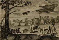 An illustration from Emblemata Florentii Schoonhovii I.C. Goudani, : partim moralia, partim etiam civilia. Cum latiori eorundem ejusdem auctoris interpretatione. (1618)