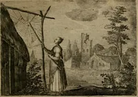 An illustration from Emblemata Florentii Schoonhovii I.C. Goudani, : partim moralia, partim etiam civilia. Cum latiori eorundem ejusdem auctoris interpretatione. (1618)