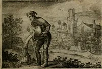 An illustration from Emblemata Florentii Schoonhovii I.C. Goudani, : partim moralia, partim etiam civilia. Cum latiori eorundem ejusdem auctoris interpretatione. (1618)