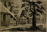 An illustration from Emblemata Florentii Schoonhovii I.C. Goudani, : partim moralia, partim etiam civilia. Cum latiori eorundem ejusdem auctoris interpretatione. (1618)
