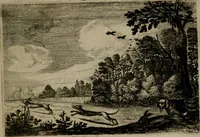 An illustration from Emblemata Florentii Schoonhovii I.C. Goudani, : partim moralia, partim etiam civilia. Cum latiori eorundem ejusdem auctoris interpretatione. (1618)