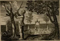 An illustration from Emblemata Florentii Schoonhovii I.C. Goudani, : partim moralia, partim etiam civilia. Cum latiori eorundem ejusdem auctoris interpretatione. (1618)