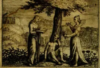 An illustration from Emblemata Florentii Schoonhovii, partim moralia, partim etiam civilia. Cum latiori eorundem ejusdem auctoris interpretatione. Accedunt et alia quædam poëmatia in alijs poëmatum suorum libris non contenta (1618)