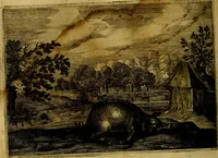 Picture 41 of 72 from Emblemata Florentii Schoonhovii, partim moralia, partim etiam civilia. Cum latiori eorundem ejusdem auctoris interpretatione. Accedunt et alia quædam poëmatia in alijs poëmatum suorum libris non contenta (1618), leaf 133