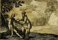 An illustration from Emblemata Florentii Schoonhovii, partim moralia, partim etiam civilia. Cum latiori eorundem ejusdem auctoris interpretatione. Accedunt et alia quædam poëmatia in alijs poëmatum suorum libris non contenta (1618)