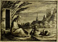 An illustration from Emblemata Florentii Schoonhovii, partim moralia, partim etiam civilia. Cum latiori eorundem ejusdem auctoris interpretatione. Accedunt et alia quædam poëmatia in alijs poëmatum suorum libris non contenta (1618)