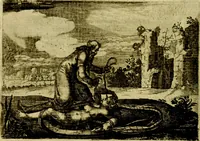 An illustration from Emblemata Florentii Schoonhovii, partim moralia, partim etiam civilia. Cum latiori eorundem ejusdem auctoris interpretatione. Accedunt et alia quædam poëmatia in alijs poëmatum suorum libris non contenta (1618)