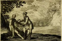 An illustration from Emblemata Florentii Schoonhovii, partim moralia, partim etiam civilia. Cum latiori eorundem ejusdem auctoris interpretatione. Accedunt et alia quædam poëmatia in alijs poëmatum suorum libris non contenta (1618)
