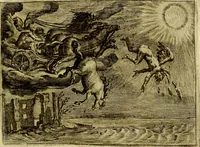 An illustration from Emblemata Florentii Schoonhovii, partim moralia, partim etiam civilia. Cum latiori eorundem ejusdem auctoris interpretatione. Accedunt et alia quædam poëmatia in alijs poëmatum suorum libris non contenta (1618)
