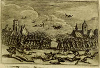 An illustration from Emblemata Florentii Schoonhovii, partim moralia, partim etiam civilia. Cum latiori eorundem ejusdem auctoris interpretatione. Accedunt et alia quædam poëmatia in alijs poëmatum suorum libris non contenta (1618)
