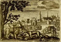 An illustration from Emblemata Florentii Schoonhovii, partim moralia, partim etiam civilia. Cum latiori eorundem ejusdem auctoris interpretatione. Accedunt et alia quædam poëmatia in alijs poëmatum suorum libris non contenta (1618)