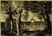 An illustration from Emblemata Florentii Schoonhovii, partim moralia, partim etiam civilia. Cum latiori eorundem ejusdem auctoris interpretatione. Accedunt et alia quædam poëmatia in alijs poëmatum suorum libris non contenta (1618)