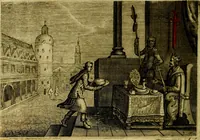 An illustration from Emblemata Florentii Schoonhovii, partim moralia, partim etiam civilia. Cum latiori eorundem ejusdem auctoris interpretatione. Accedunt et alia quædam poëmatia in alijs poëmatum suorum libris non contenta (1618)